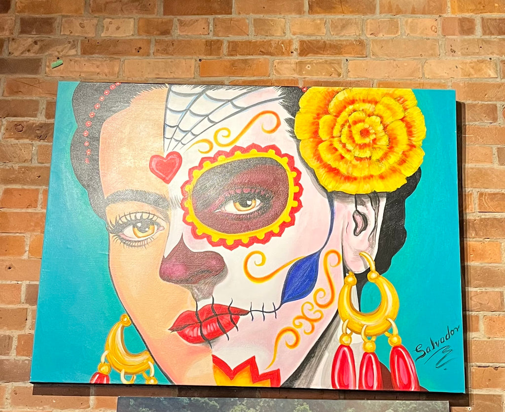Catrina And Frida Painting - pick up only
