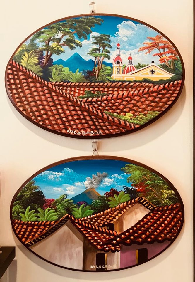 Hand Painted Wooden Art